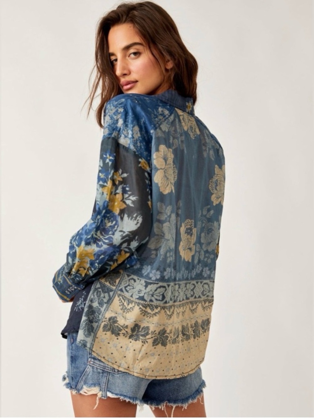 WE THE FREE Flower Patch Top Size M - Picture 4 of 11
